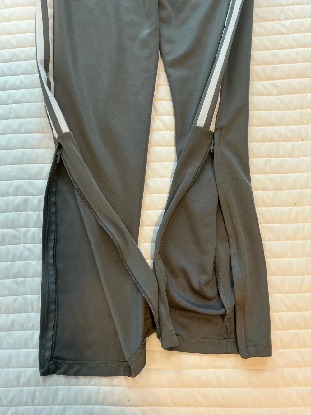 adidas Black Jogger Pants with White Side Stripes and Logo